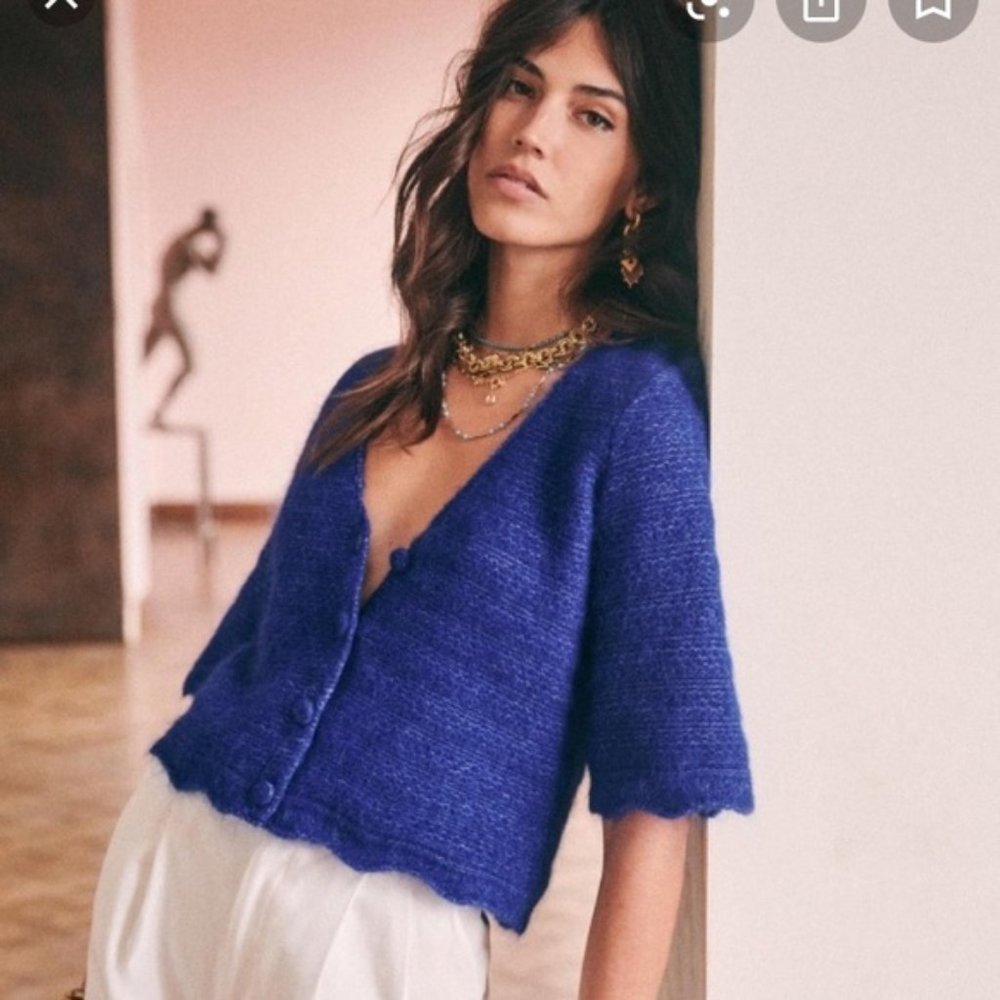 Blue Sezane Lilou Jumper - Size XS